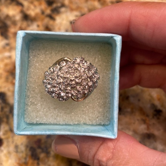 Jewelry-Genuine Diamonds ring. 14k gold, nearly a Karat in diamonds size 9 1/4 - Picture 6 of 14